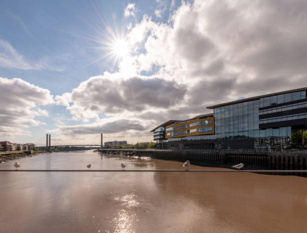 istock River Usk at low tide in Newport, Wales 1343012004