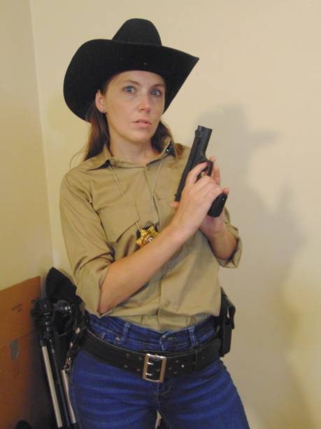 istock Female Western Deputy Sheriff 1343022305