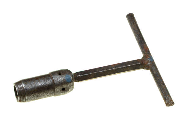 istock An old wrench isolated on a white background 1343024976