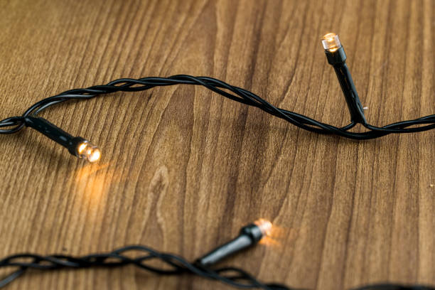istock Lights for Christmas ornaments such as blinks flashes. Selective focus 1343031290