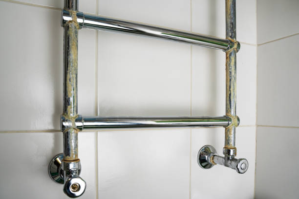 istock deposits on the pipe in the bathroom 1343040404