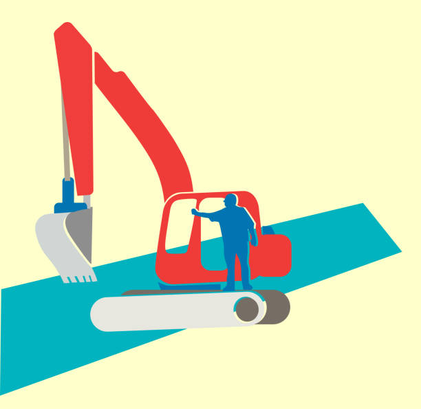 Pinterest Backhoe 100+ Backhoe Operator Stock Illustrations, Royalty-Free Vector Graphics ...