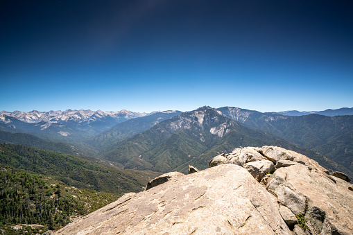 View from the Moro rock in Sequoia national park