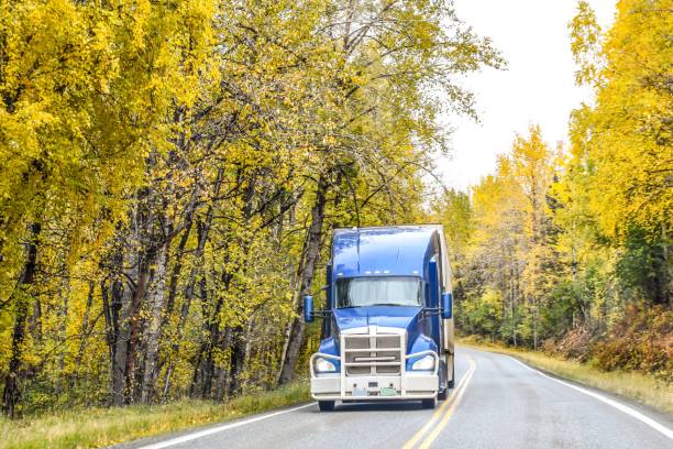 istock Trucking in Alaska 1343075241