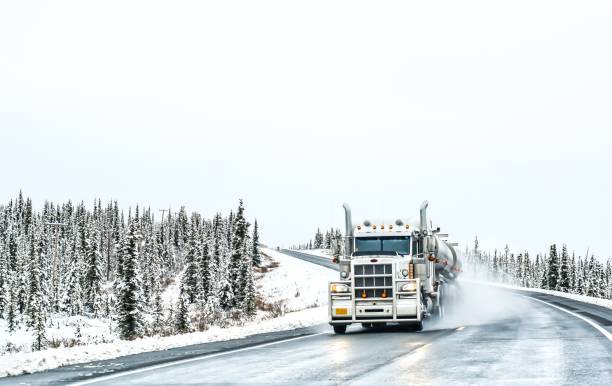 istock Trucking in Alaska 1343075249