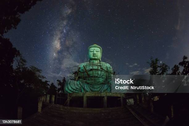 Daibutsu Or Giant Buddhau2019 Stock Photo - Download Image Now - Temple - Building, Night, Buddha