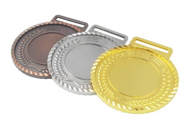 istock Gold, silver and bronze medals isolated 1343080150