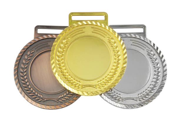 istock Gold, silver and bronze medals isolated 1343080247