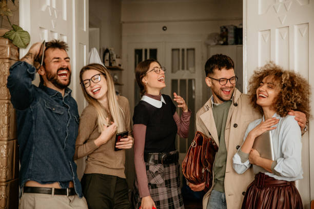 istock Jokes in our office are every day routine 1343082742