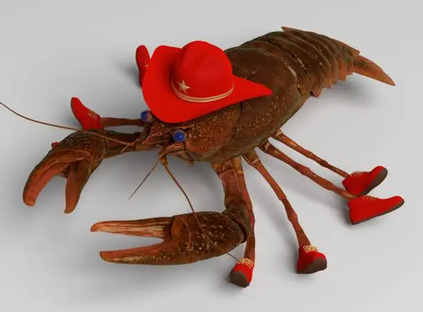 Photo of The crawfish in the Human outfit