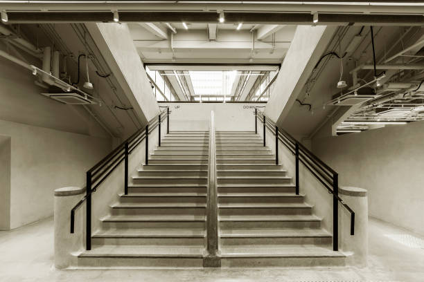 istock Interior view of stairway in old building 1343096445