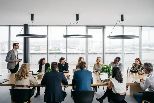 Photo of Business meeting in a bright office