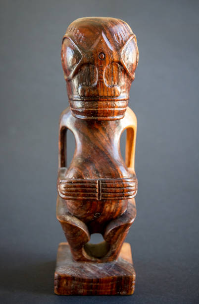 istock traditional wooden Polynesian tiki from Marquesas Islands 1343099710