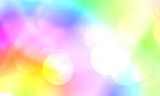 Abstract colorful bokeh background blur