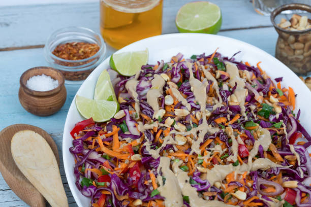 istock Vegetarian Red Cabbage Salad and Quinoa Salad 1343123891