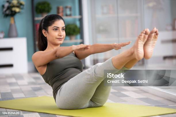 Im Always Excited For Yoga Stock Photo Stock Photo - Download Image Now - Exercising, Relaxation Exercise, Women