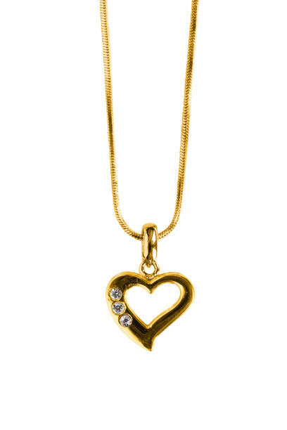 istock Gold pendant isolated 1343136277