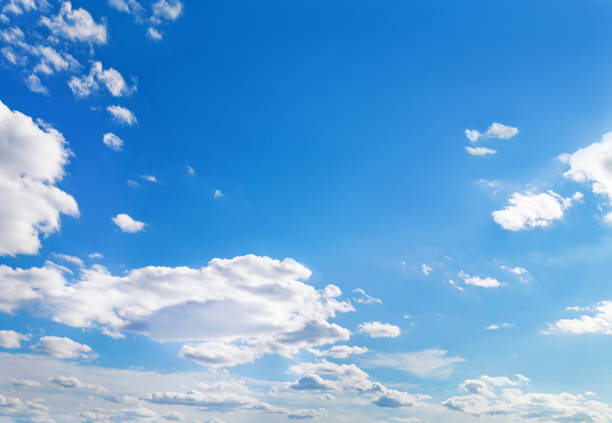 istock Beautiful sky with fluffy cirrocumulus clouds soft focus. 1343136310