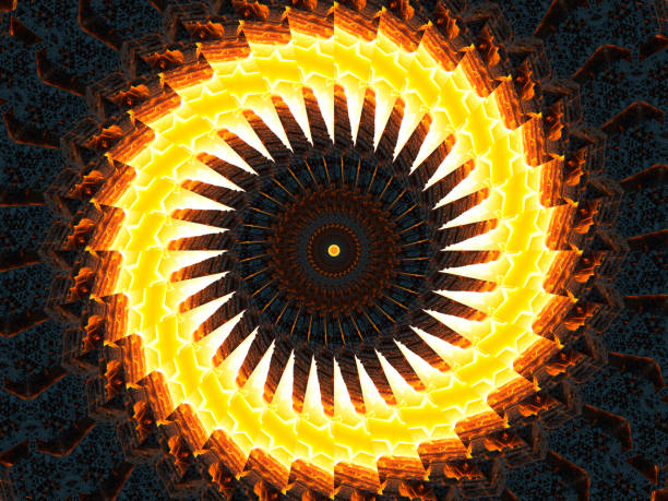 istock trippy spiral kaleidoscope shape, very perfect for batik pattern, bohemian, wall art, mirror frame, backdrop, carpet design, tapestry 1343142100