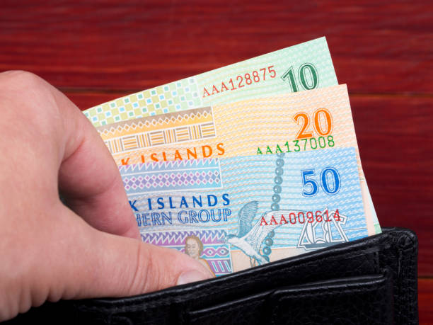 istock Cook Islands dollar in the black wallet 1343150460