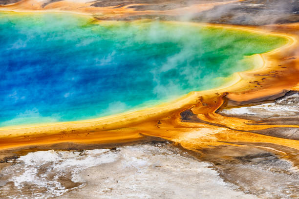 istock Grand Prismatic Spring in Yellowstone National Park 1343188799