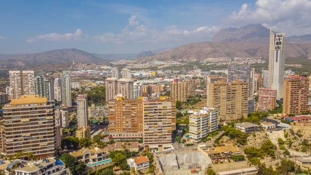 istock Playa de Poniente from the air, Benidorm, Spain 1343189100