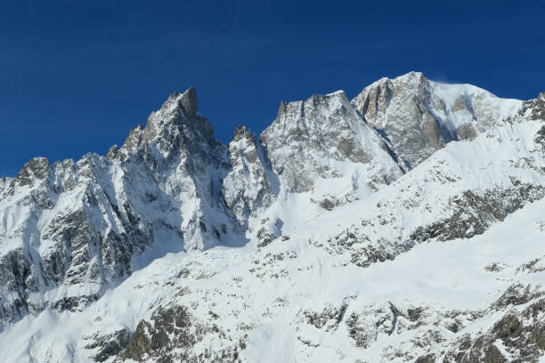 istock Mont Blanc mountain in winter close up 1343189691