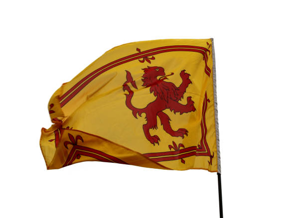 istock Scottish Lion Rampant Flag Isolated on White 1343190172