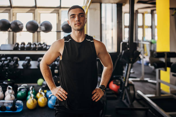 istock Portrait of a man in gym 1343190307
