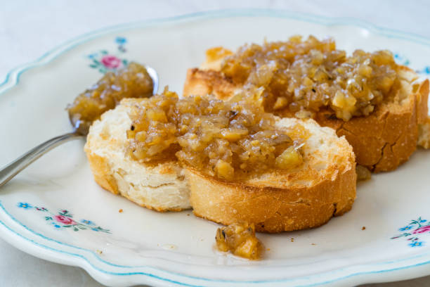 istock Artichoke Jam, Marmalade with Fried Bread and Jerusalem. 1343213570