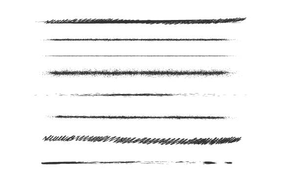 istock Set of artistic pen brushes.Doodles, ink brushes.Set of vector grunge brushes. Collection of strokes of markers. Set of wavy horizontal lines/ 1343225055