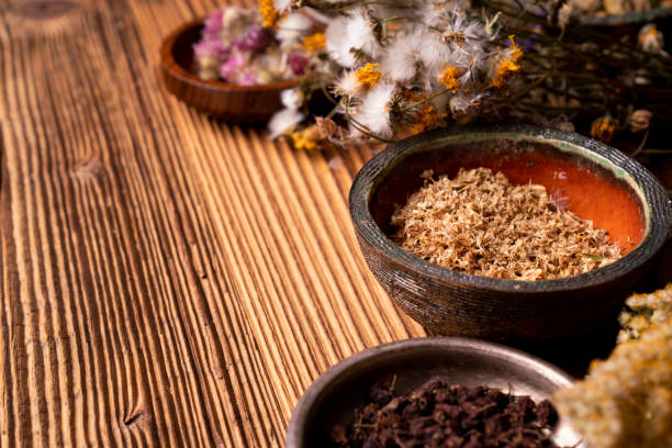 istock Natural medicine background. 1343227918