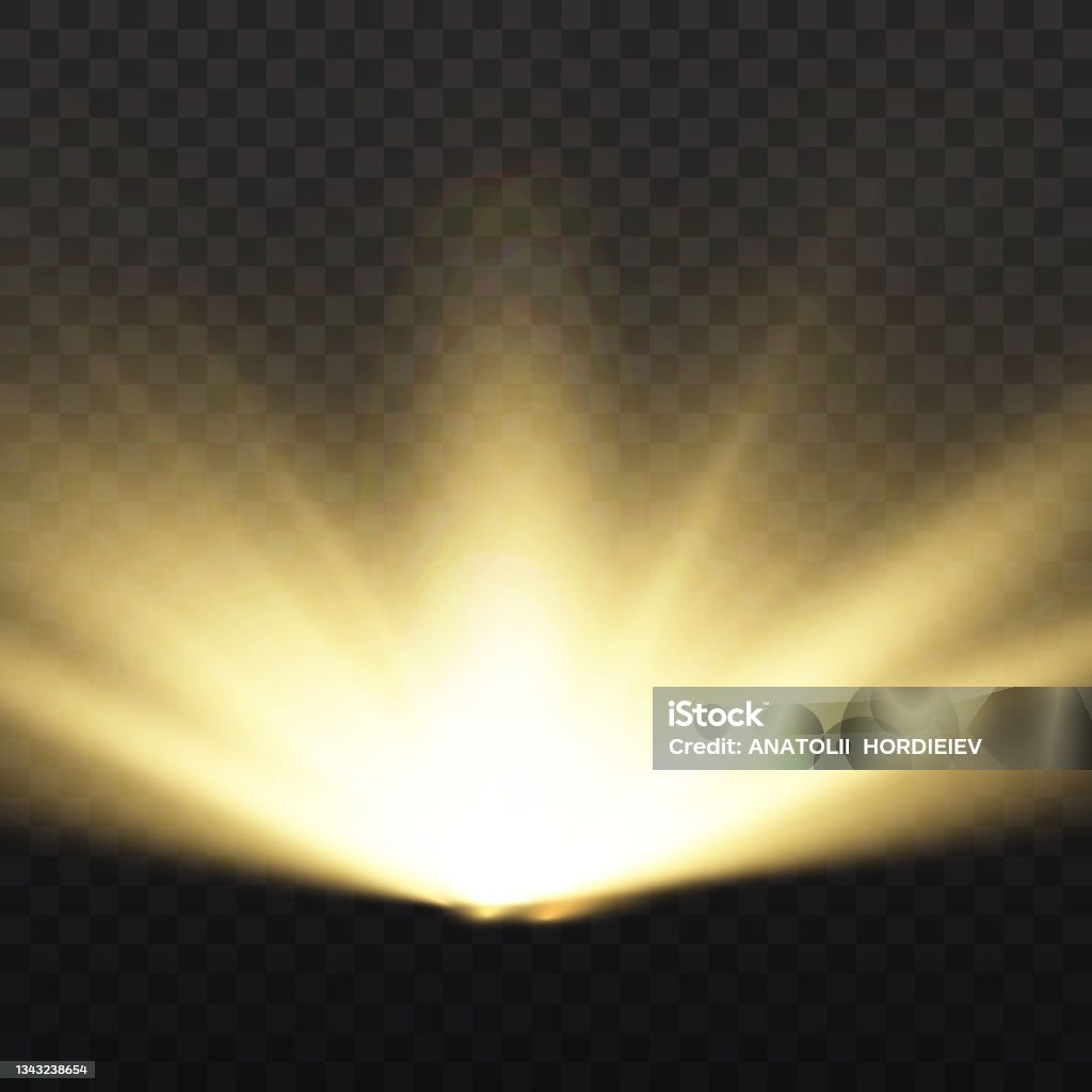 Yellow Star Exploding Star Explosion Yellow Glow Lights Sun Rays Stock Illustration ...