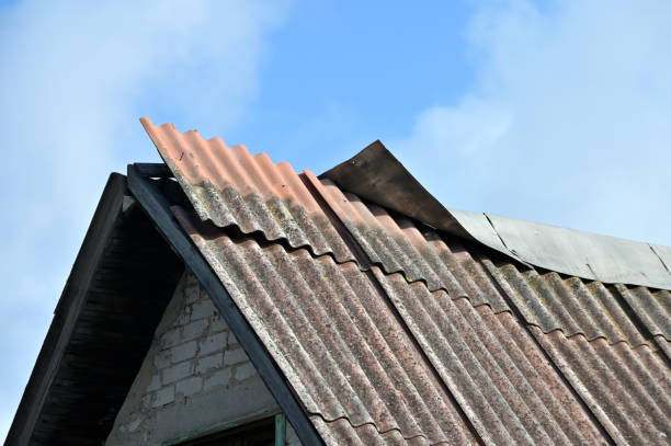 istock Damaged slate roof piece on a pitched roof 1343246458