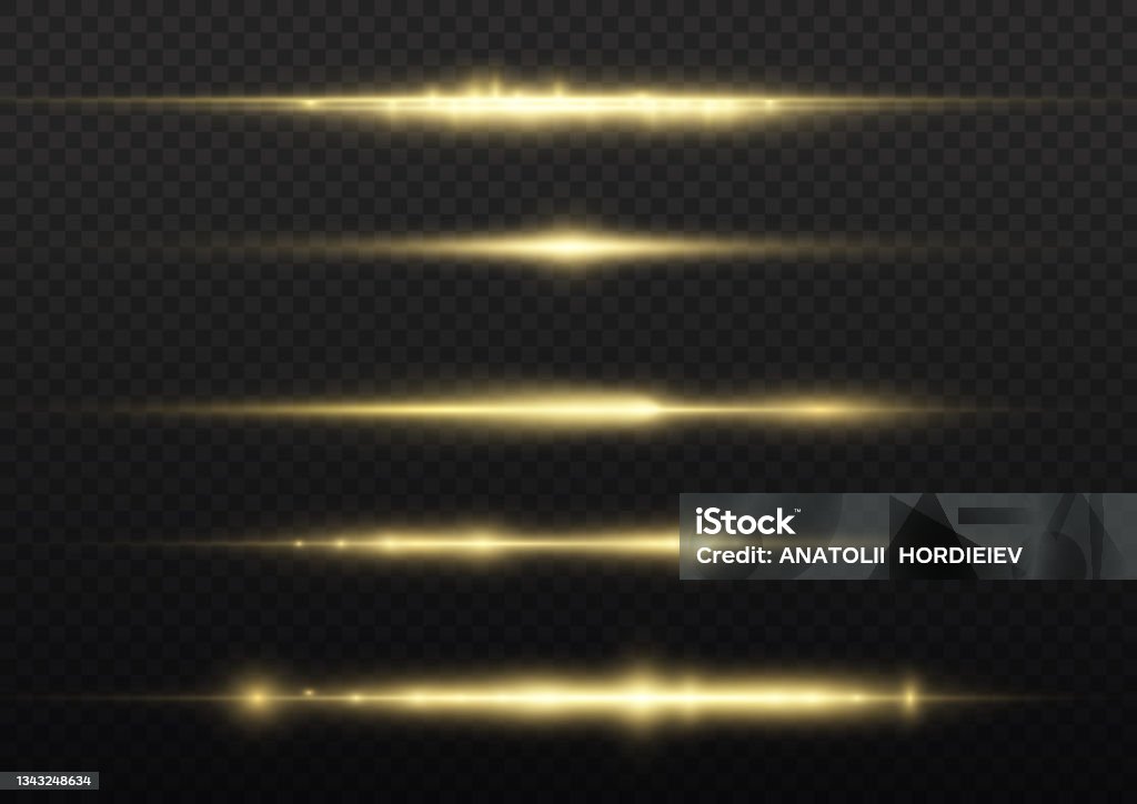 Yellow Flashline Background Horizontal Light Ray Flash Yellow Horizontal Line Stock Illustration ...