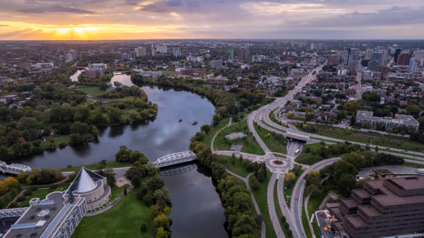 istock Sunrise over Rideau River 1343249181