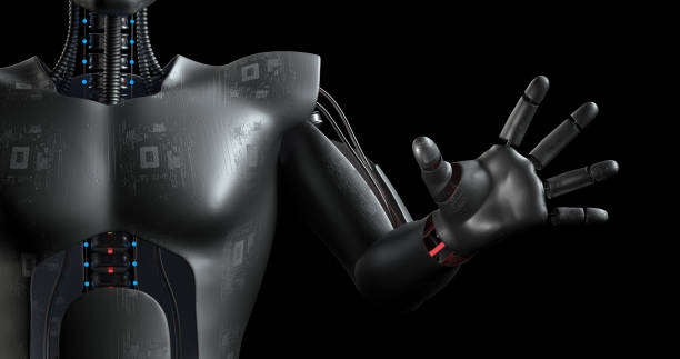 istock Futuristic Robot Arm. Futuristic Technology. AI Humanoid. 1343252031