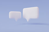 istock 3D speech bubble. vector talking box, chatting box, message dialog balloon 1343252037