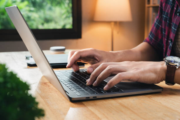 istock Asian businessman working at home 1343265377