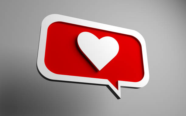istock 3d like design illustration of the notification on the social media 1343267651