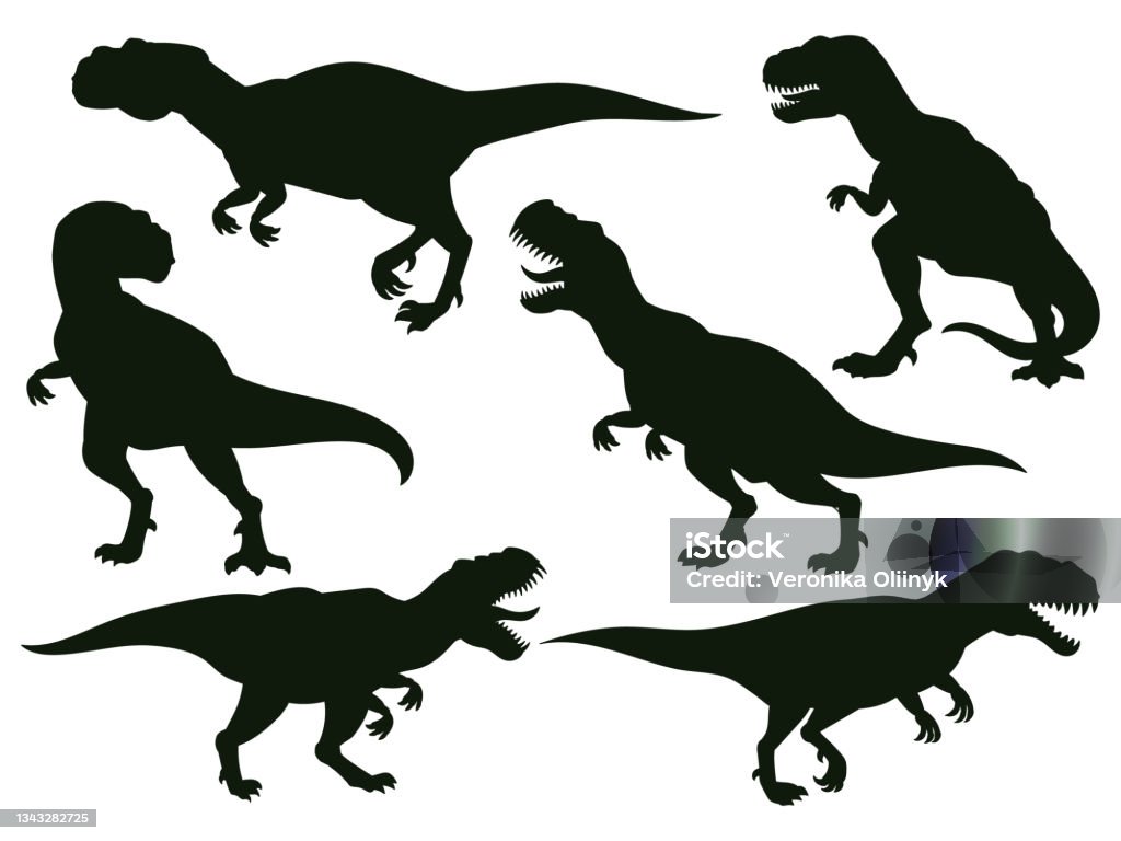 Vetores de Desenho Animado Predador Jurássico Tiranossauro Rex Silhueta  Trex Extinta Predador Antigo Jurássico Trex Raptor Monster Vector Set De  Ilustração Silhuetas Do Tiranossauro Rex e mais imagens de Dinossauro -  iStock