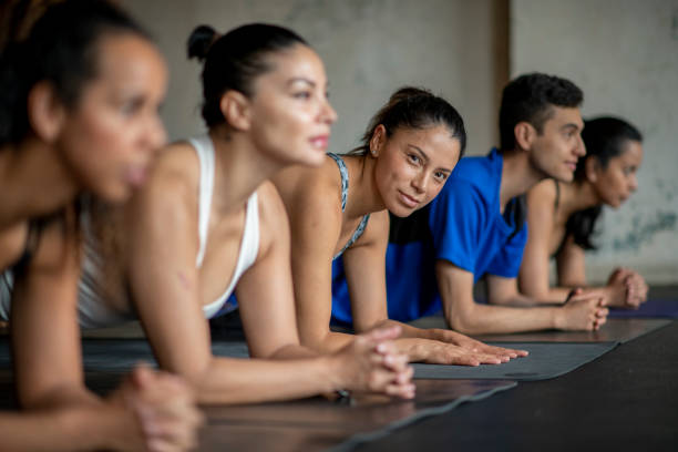 istock Hispanic Group Fitness Class 1343285020