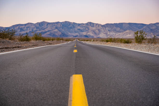 istock Middle of The Road Heading Toward The Panamint Range 1343287314