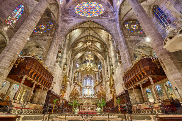 istock Palma de Mallorca cathedral indoor. Balearic islands. Spain 1343290233