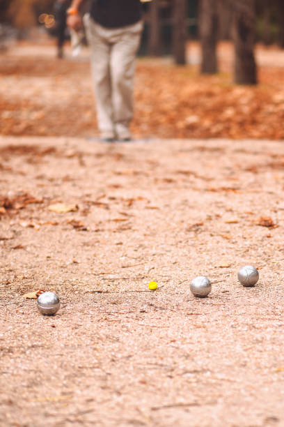 istock Petanque game in the autumn park 1343290536