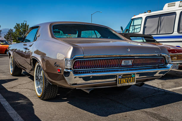 1969 Mercury Cougar XR7 Hardtop Coupe Reno, NV - August 4, 2021: 1969 Mercury Cougar XR7 hardtop coupe at a local car show. 1969 stock pictures, royalty-free photos & images