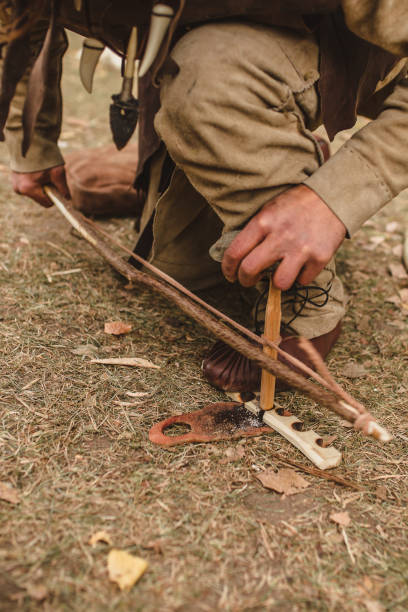 istock An ancient method of fire production is a return to the roots 1343290588