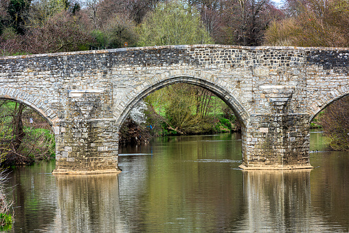 Teston Bridge near Maidstone in Kent, England over the River Medway