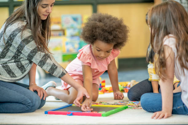 istock Multi-Ethnic Preschool Children Playing Together 1343292617