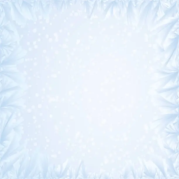 Vector illustration of Iceflowers Background